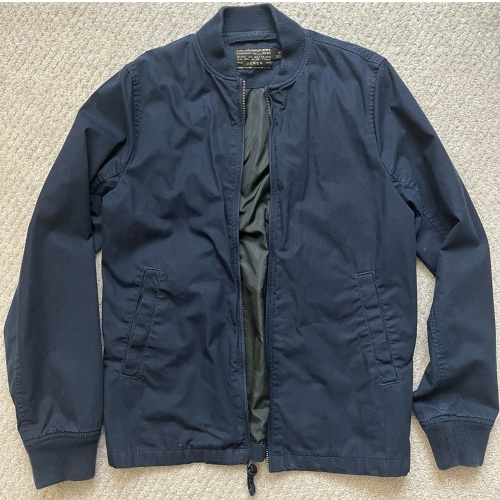 Navy Blue Bomber Jacket XS